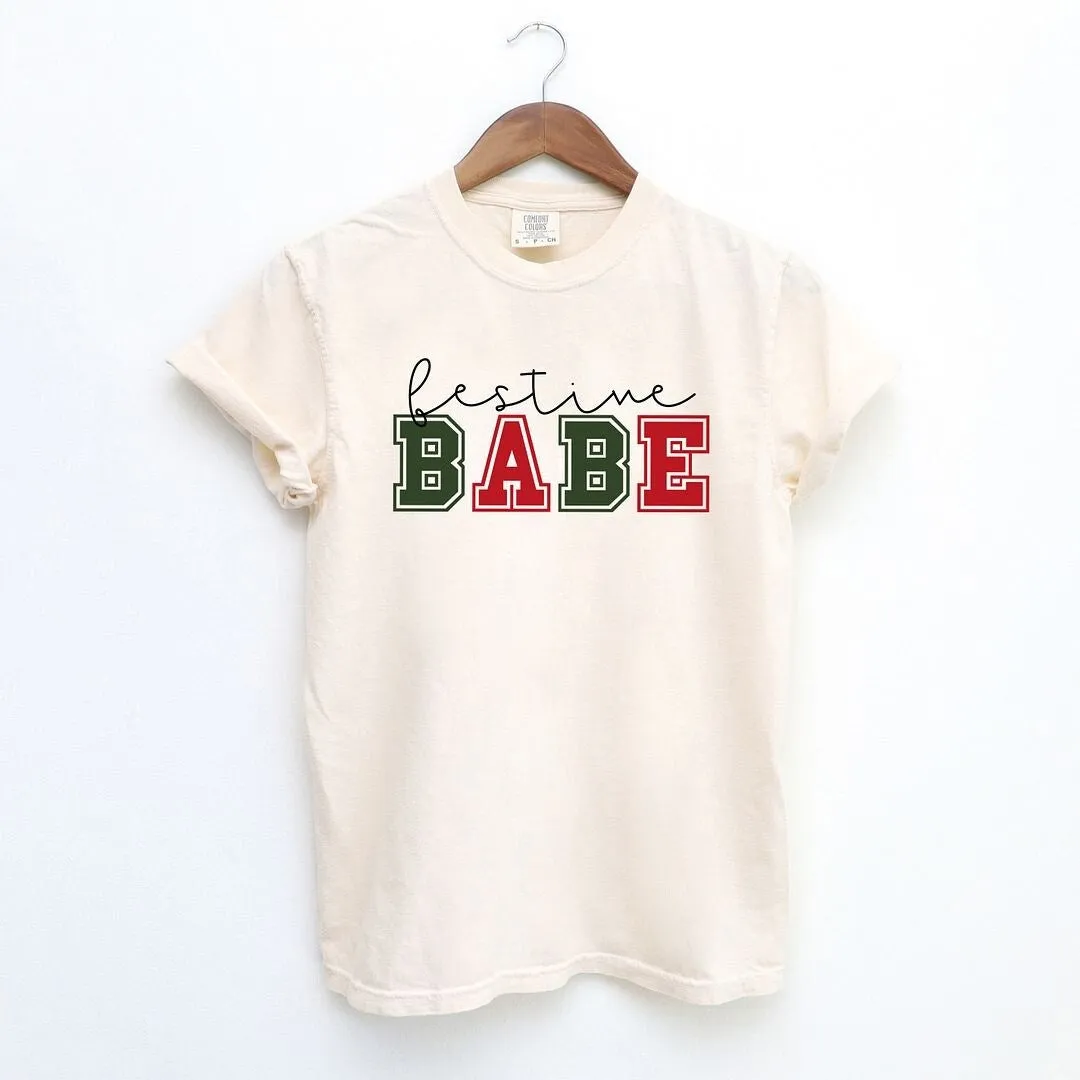 Festive Babe Garment Dyed Tee sold by Zulily product image thumbnail 2