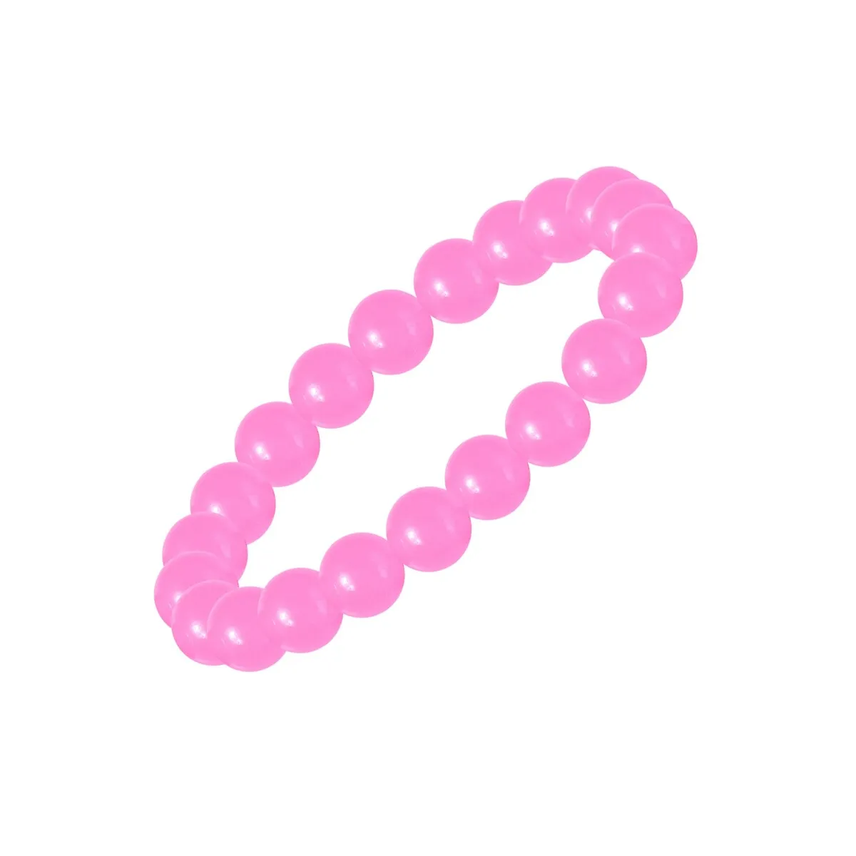 Pink Jade Beaded Stretch Bracelet sold by Zulily product image thumbnail 2