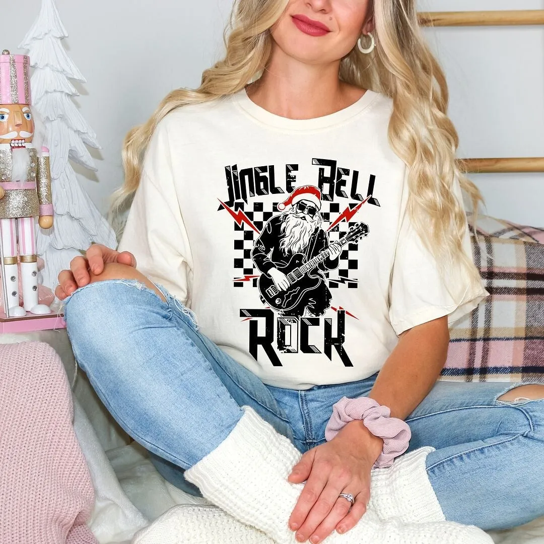 Jingle Bell Rock Santa Garment Dyed Tee sold by Zulily product image thumbnail 3