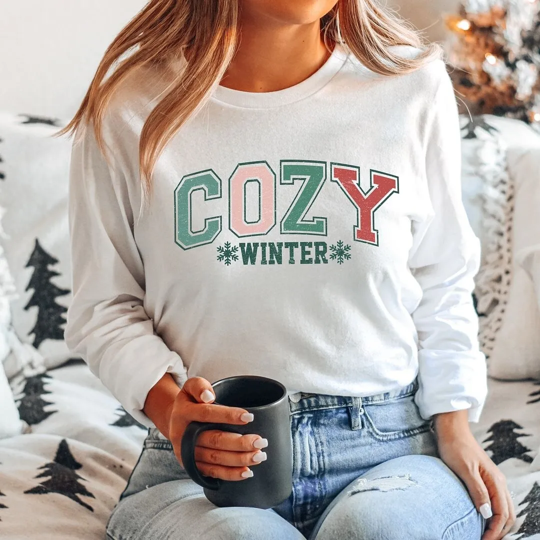 Cozy Winter Varsity Long Sleeve Tee sold by Zulily product image thumbnail 3