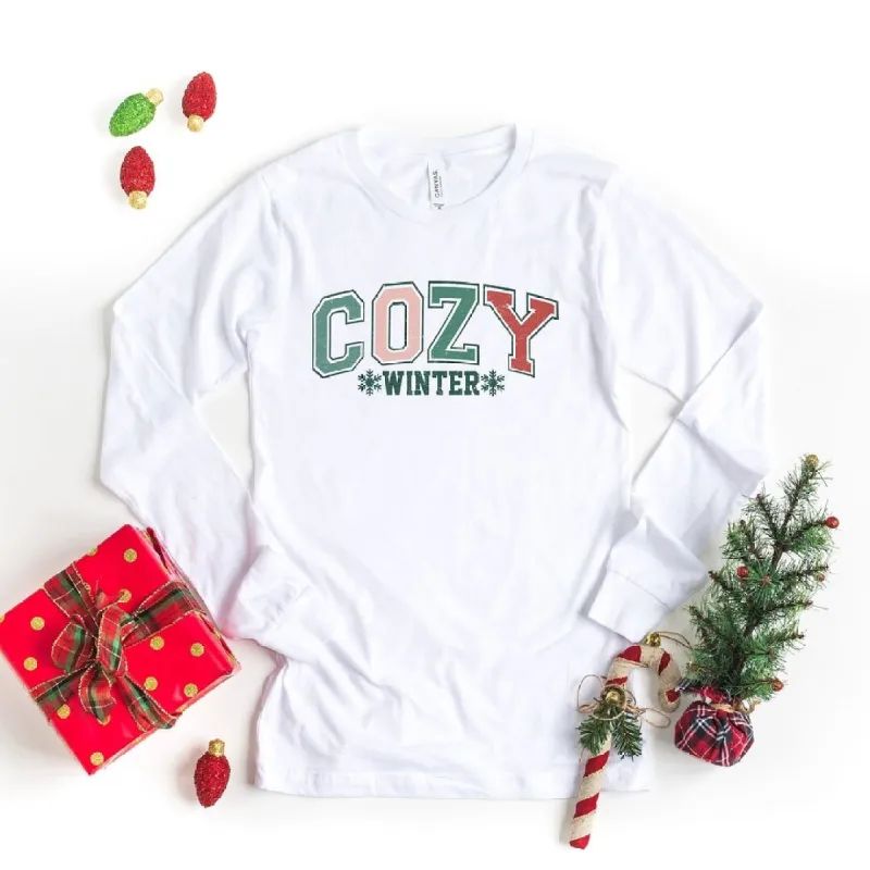 Cozy Winter Varsity Long Sleeve Tee sold by Zulily