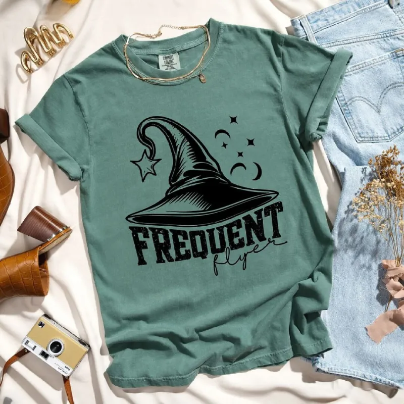 Frequent Flyer Hat Garment Dyed Tee sold by Zulily