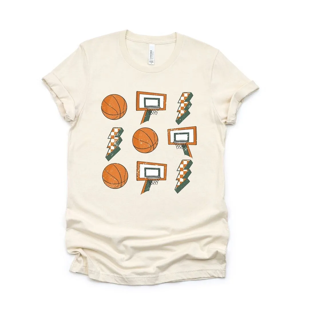 Basketball Collage Short Sleeve Crewnneck Tee sold by Zulily product image thumbnail 2