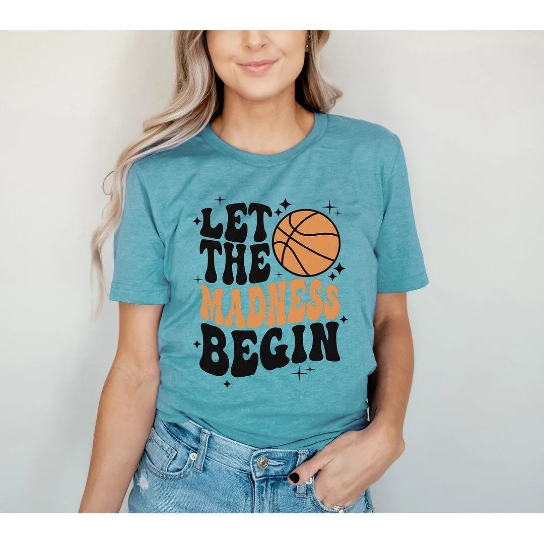Madness Begin Basketball Short Sleeve Crewnneck Tee sold by Zulily product image thumbnail 3