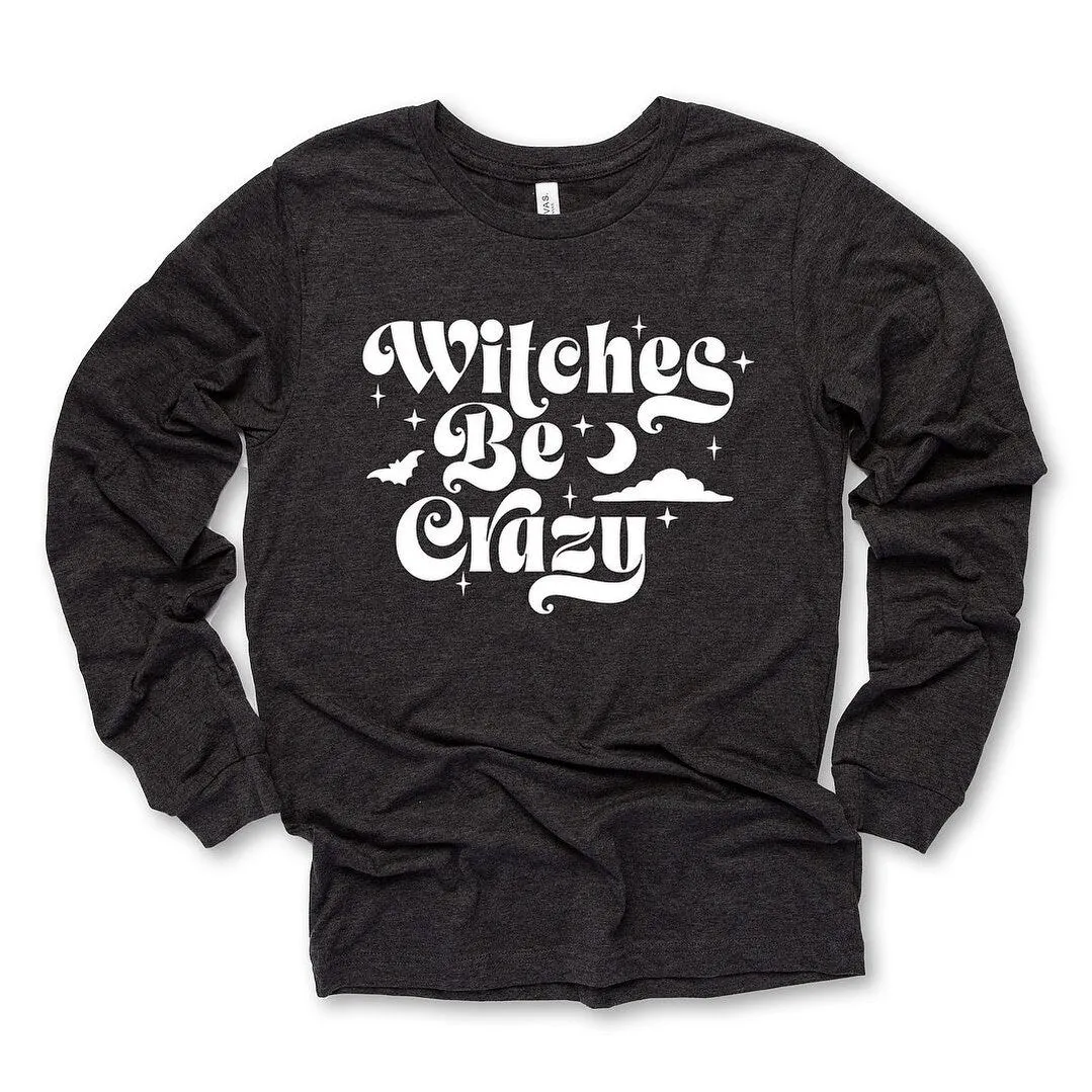 Witches Be Crazy Moon Long Sleeve Tee sold by Zulily product image thumbnail 2