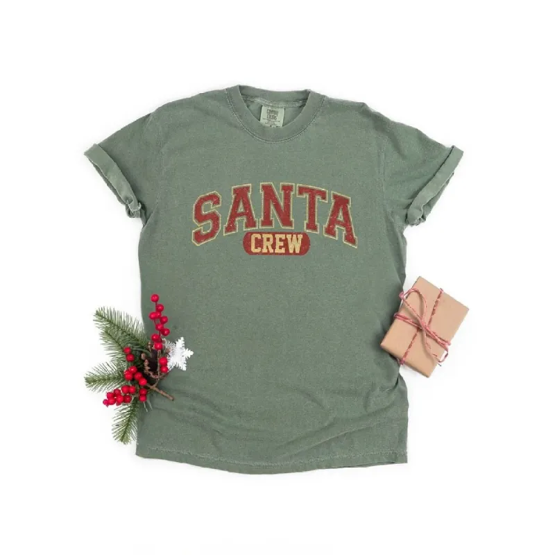 Santa Crew Garment Dyed Tee sold by Zulily