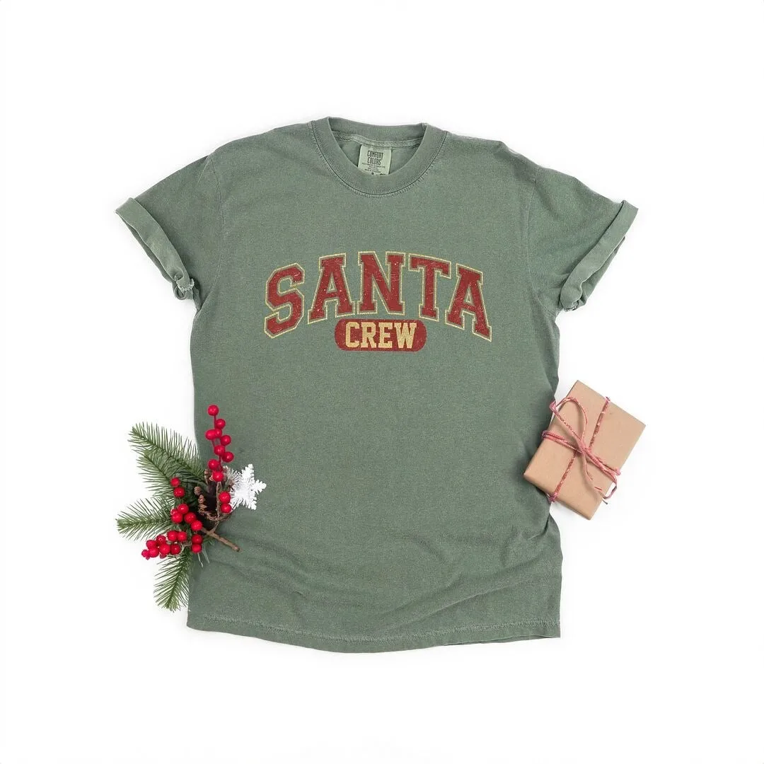 Santa Crew Garment Dyed Tee sold by Zulily