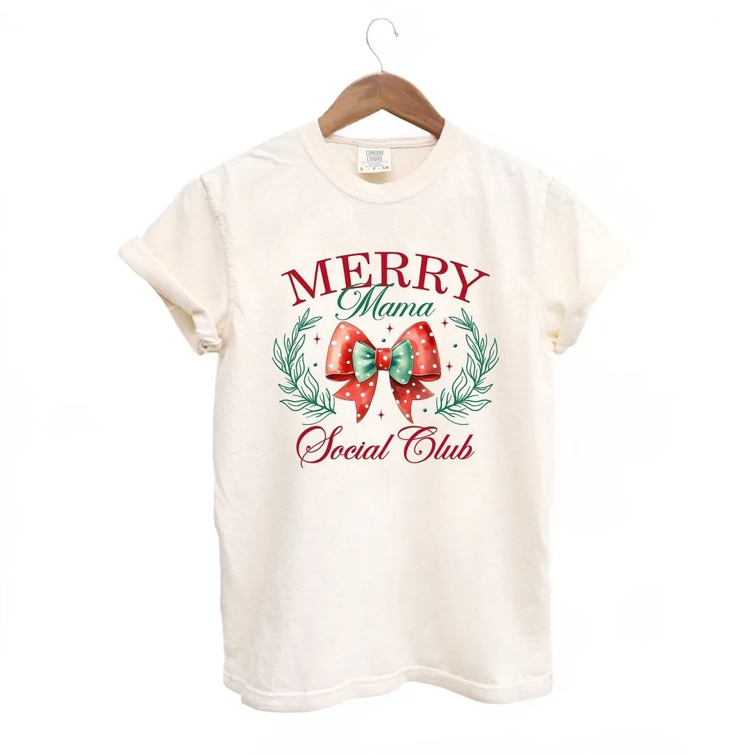 Coquette Merry Mama Social Club Garment Dyed Tee sold by Zulily