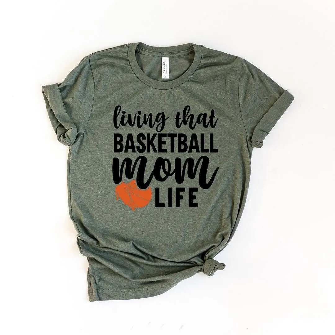 Basketball Mom Life Short Sleeve Crewnneck Tee sold by Zulily product image thumbnail 2