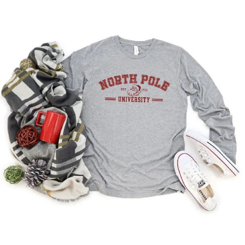 North Pole University Santa Long Sleeve Tee sold by Zulily