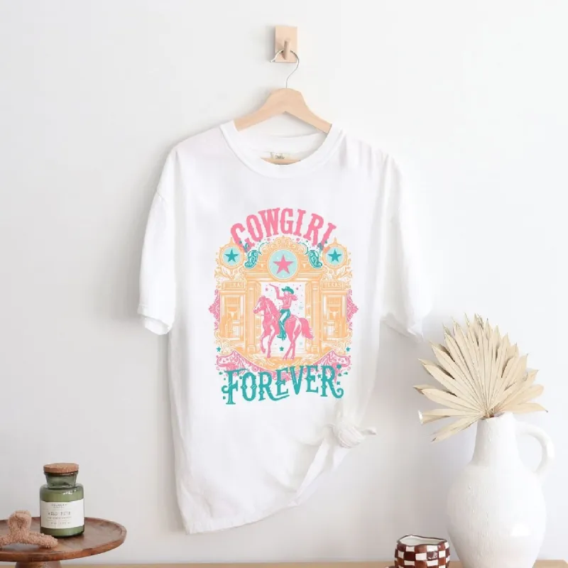 Cowgirl Forever Garment Dyed Tee sold by Zulily