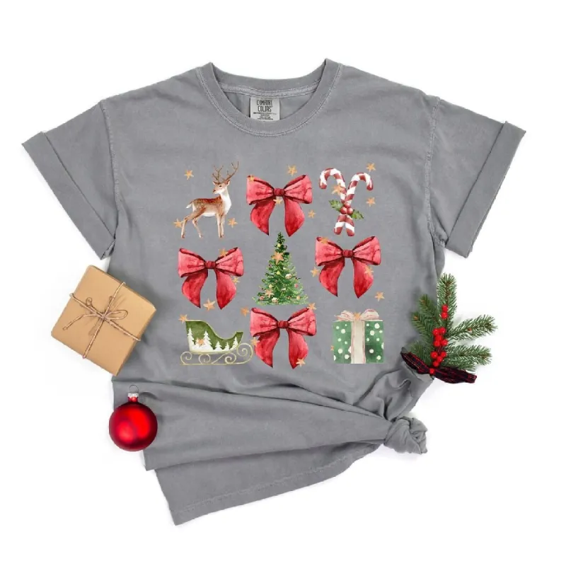 Coquette Christmas Collage Garment Dyed Tee sold by Zulily
