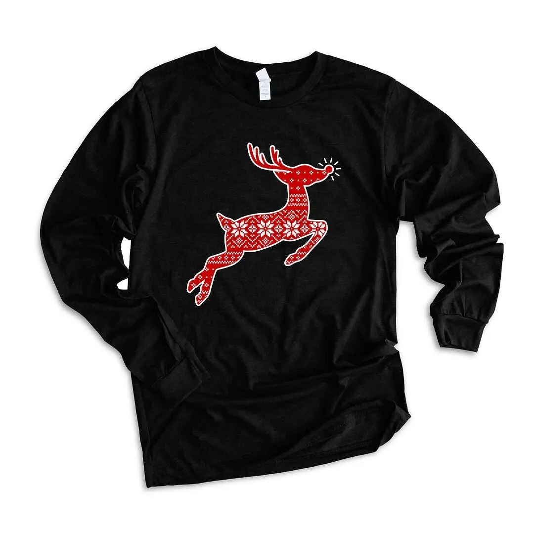 Rudolph Sweater Long Sleeve Tee sold by Zulily product image thumbnail 2