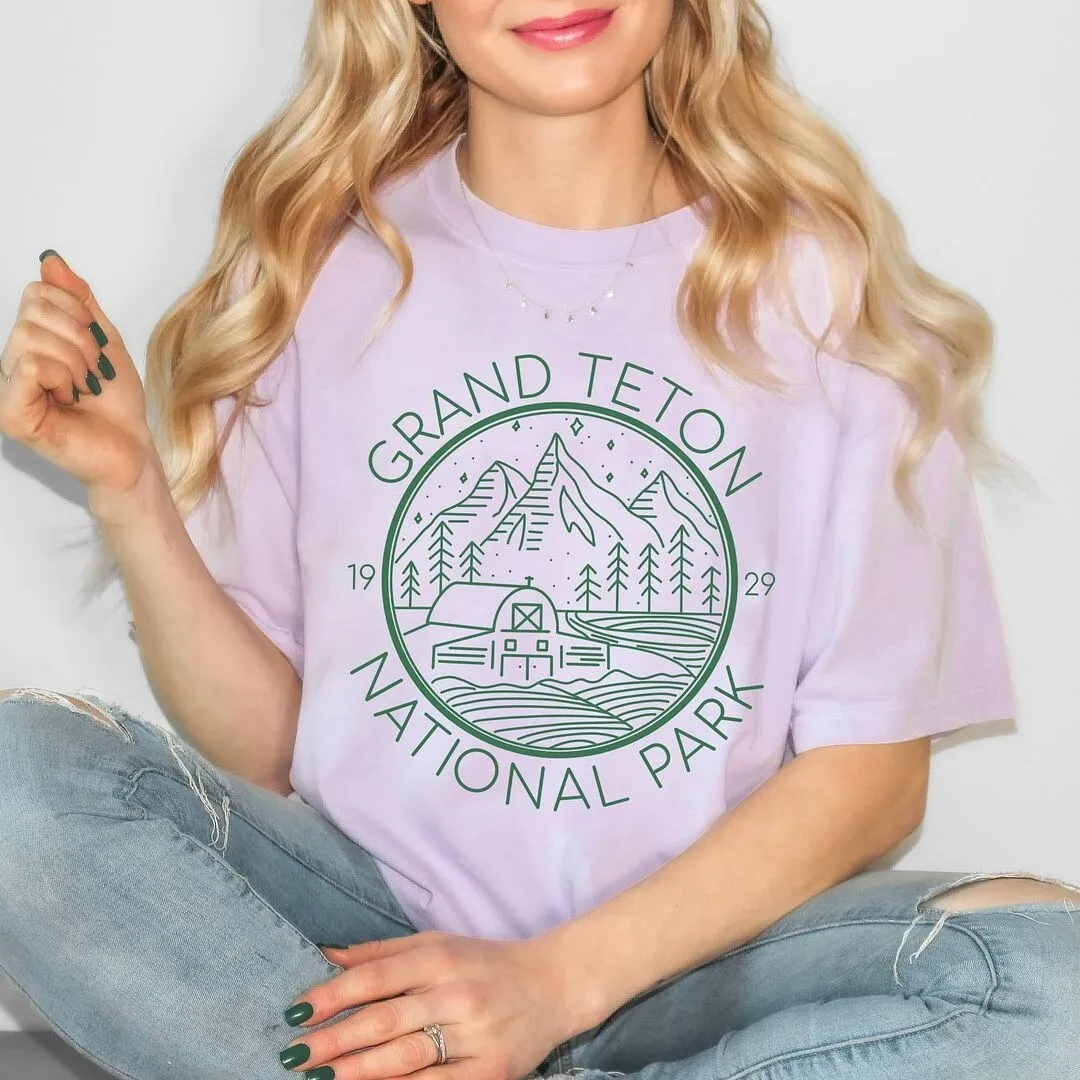 Grand Teton National Park Garment Dyed Tee sold by Zulily product image thumbnail 3