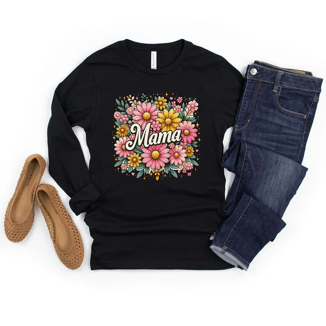 Mama Flower Collage Long Sleeve Tee sold by Zulily