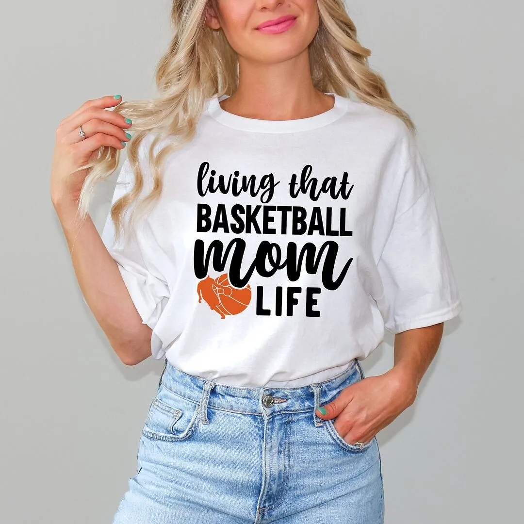 Basketball Mom Life Short Sleeve Crewnneck Tee sold by Zulily product image thumbnail 3