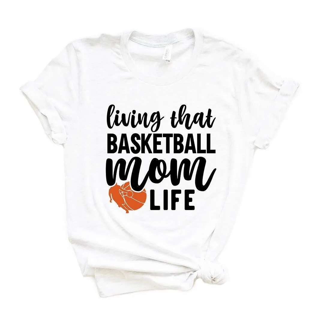 Basketball Mom Life Short Sleeve Crewnneck Tee sold by Zulily product image thumbnail 2