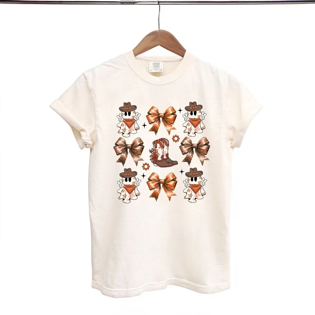 Coquette Cartoon Ghost And Boots Chart Garment Dyed Tee sold by Zulily product image thumbnail 2