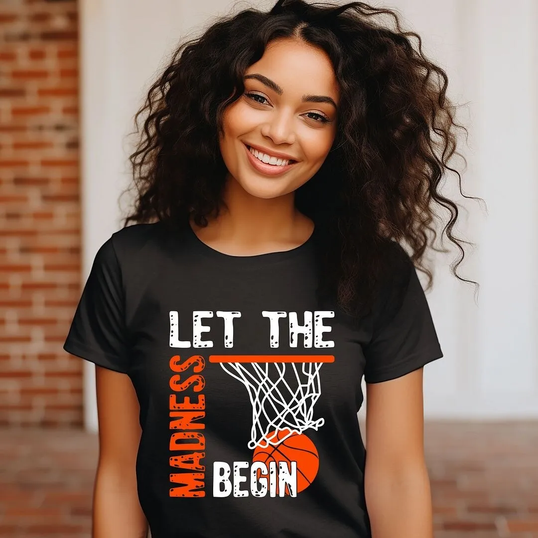 Let The Madness Begin Short Sleeve Crewnneck Tee sold by Zulily product image thumbnail 3