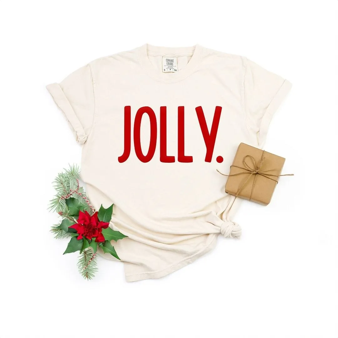Jolly Bold Puff Print Garment Dyed Tee sold by Zulily