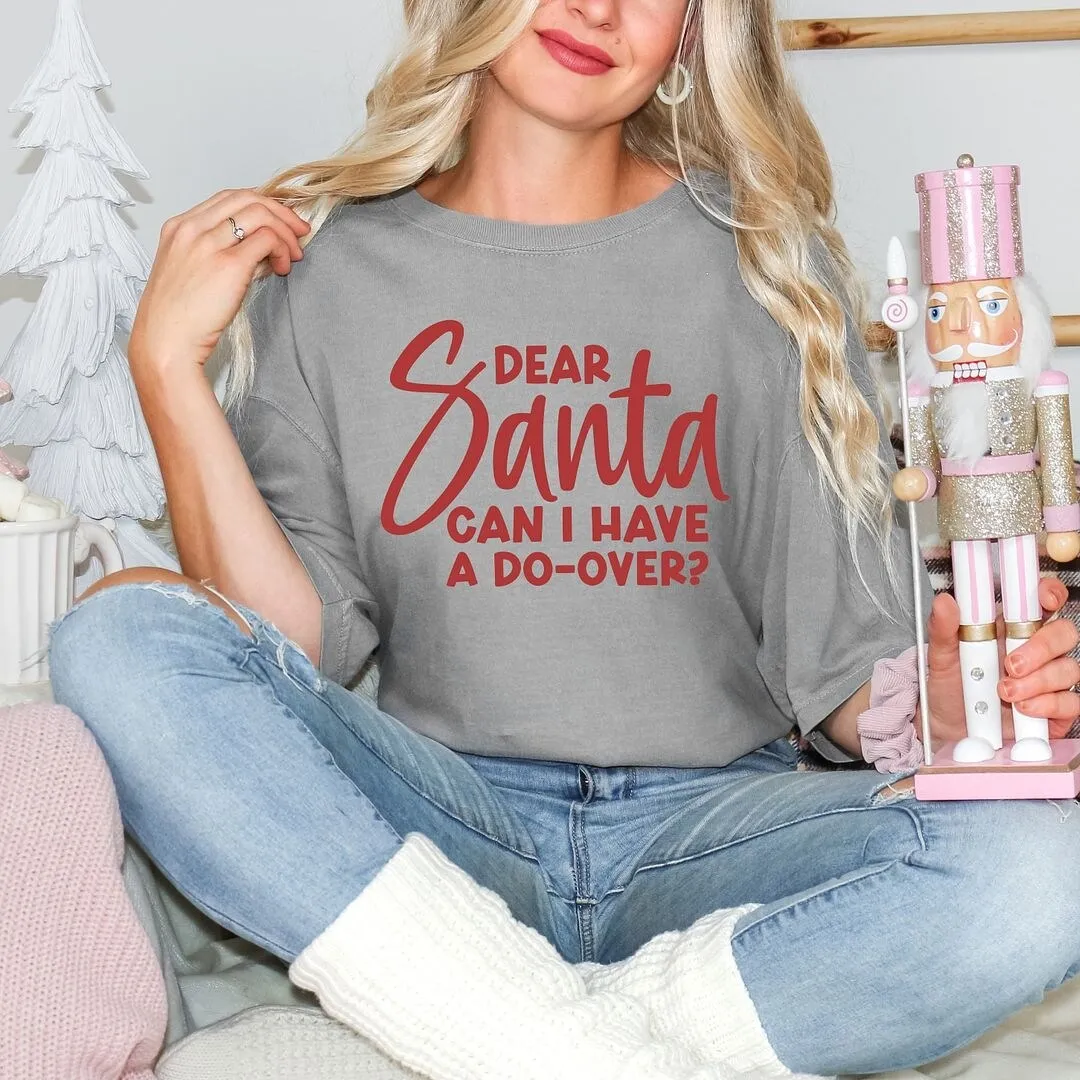 Dear Santa Can I Have A Do-Over? Garment Dyed Tee sold by Zulily product image thumbnail 3