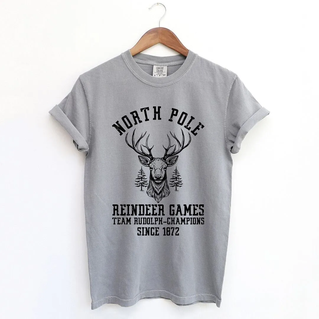 North Pole Reindeer Games Garment Dyed Tee sold by Zulily product image thumbnail 2