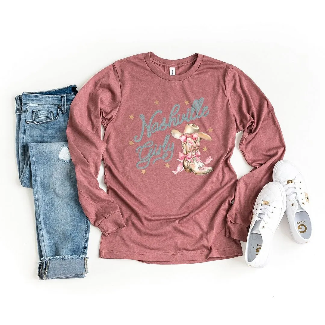 Coquette Nashville Girly Long Sleeve Tee sold by Zulily