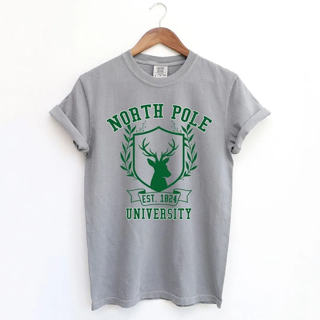 North Pole University Reindeer Garment Dyed Tee sold by Zulily product image thumbnail 2