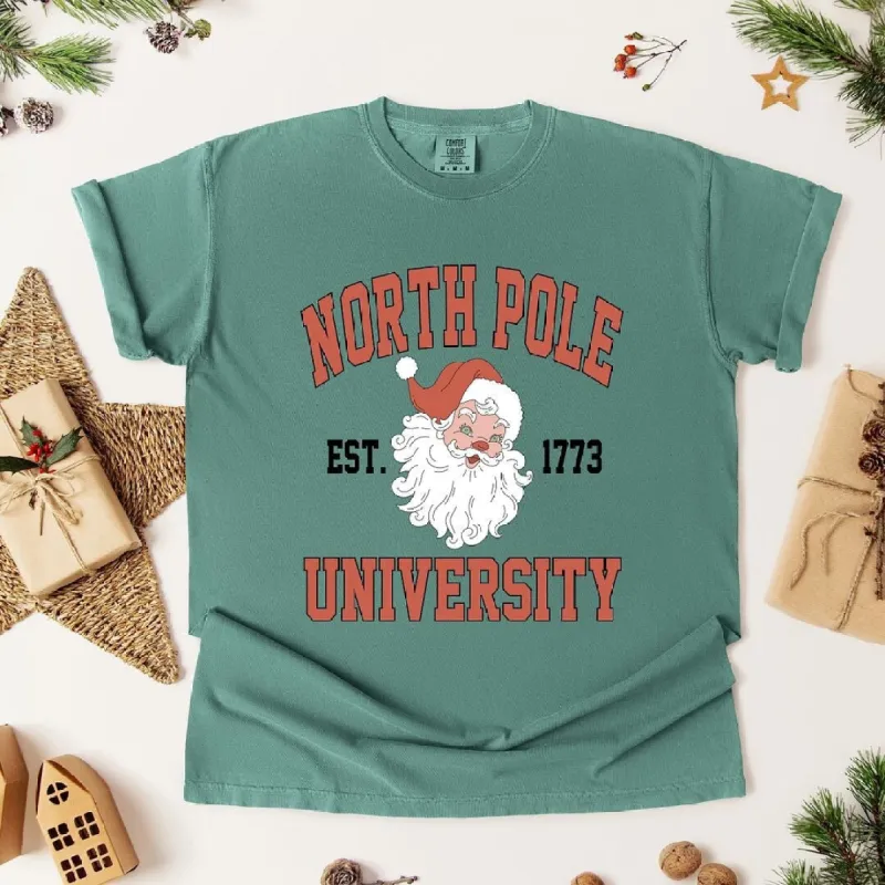 North Pole University 1773 Garment Dyed Tee sold by Zulily