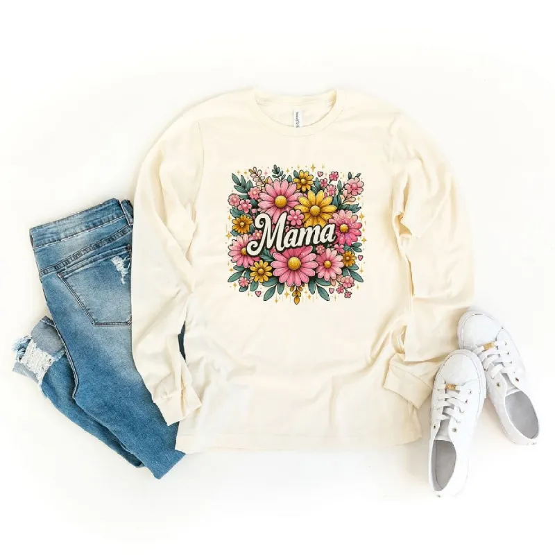 Mama Flower Collage Long Sleeve Tee sold by Zulily