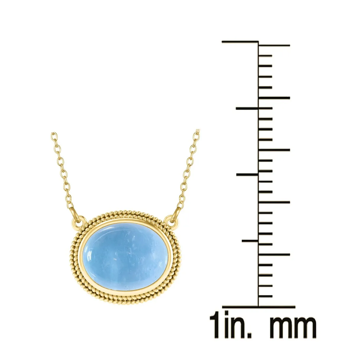 Gold Over Sterling Silver 7.50Ct Aquamarine Pendant Necklace sold by Zulily product image thumbnail 3