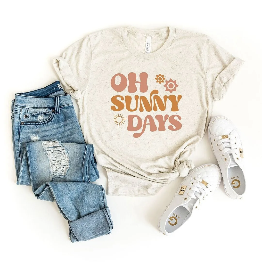 Oh Sunny Days Short Sleeve Crewnneck Tee sold by Zulily