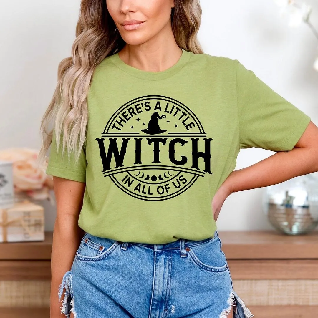 A Little Witch In All Of Us Puff Print Short Sleeve Crewnneck Tee sold by Zulily product image thumbnail 3