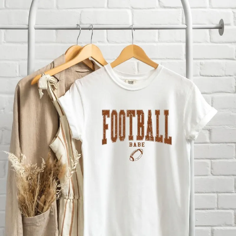 Varsity Football Babe Garment Dyed Tee sold by Zulily
