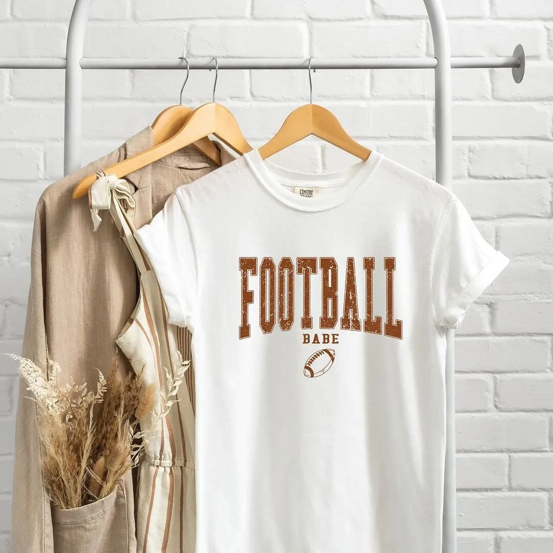 Varsity Football Babe Garment Dyed Tee sold by Zulily