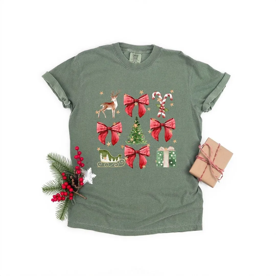 Coquette Christmas Collage Garment Dyed Tee sold by Zulily