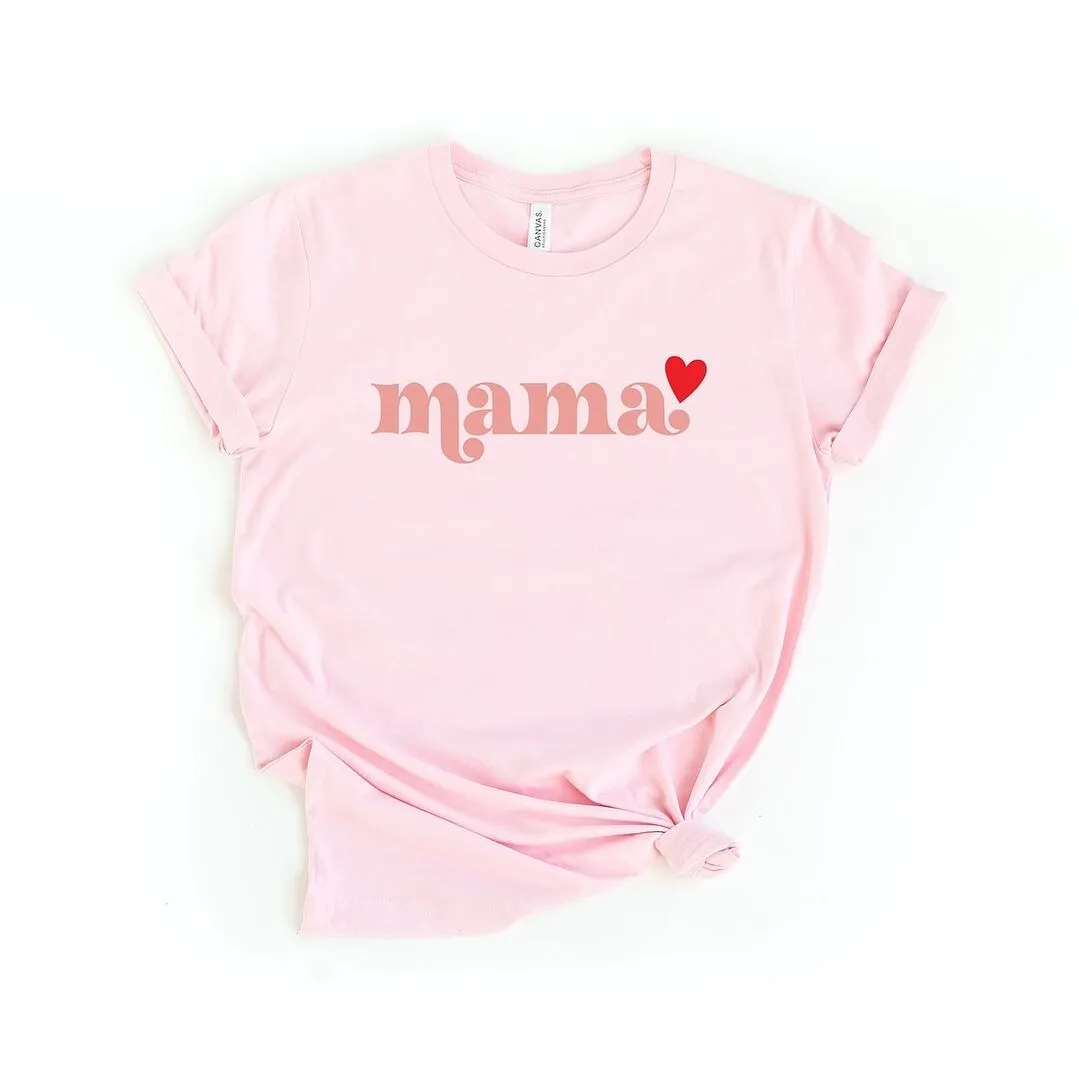 Pink Mama Heart Short Sleeve Crewnneck Tee sold by Zulily product image thumbnail 2