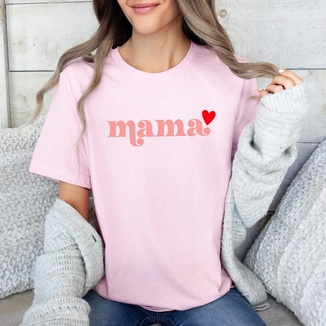 Pink Mama Heart Short Sleeve Crewnneck Tee sold by Zulily product image thumbnail 3