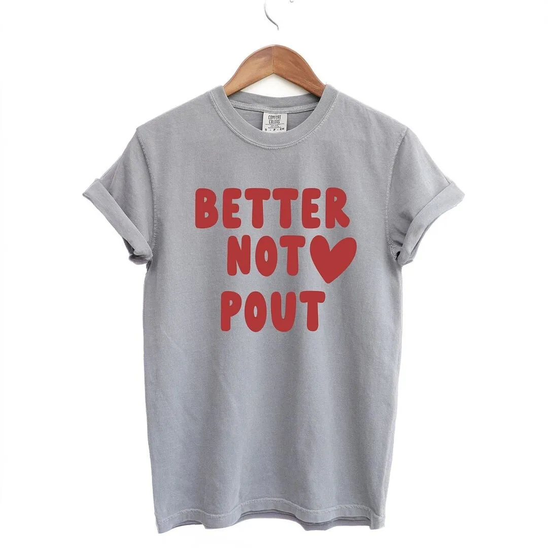 Better Not Pout Bold Heart Garment Dyed Tee sold by Zulily product image thumbnail 2