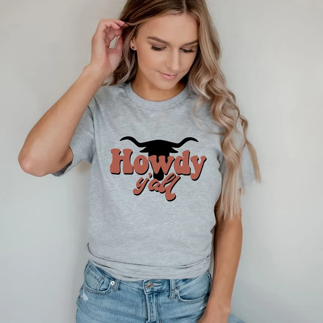 Howdy Y'all Bull Short Sleeve Crewnneck Tee sold by Zulily product image thumbnail 3
