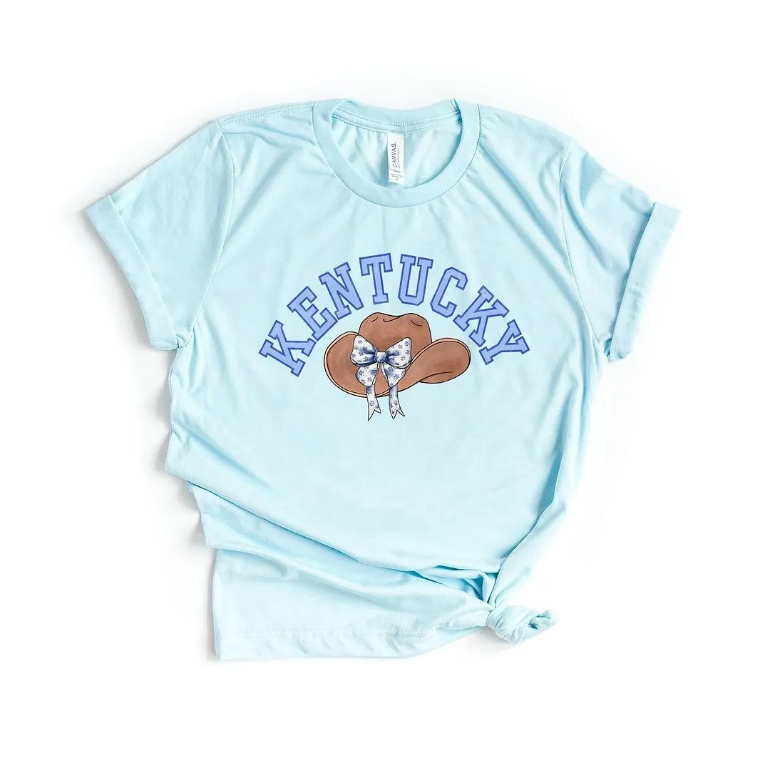 Kentucky Hat With Bow Short Sleeve Crewnneck Tee sold by Zulily product image thumbnail 2
