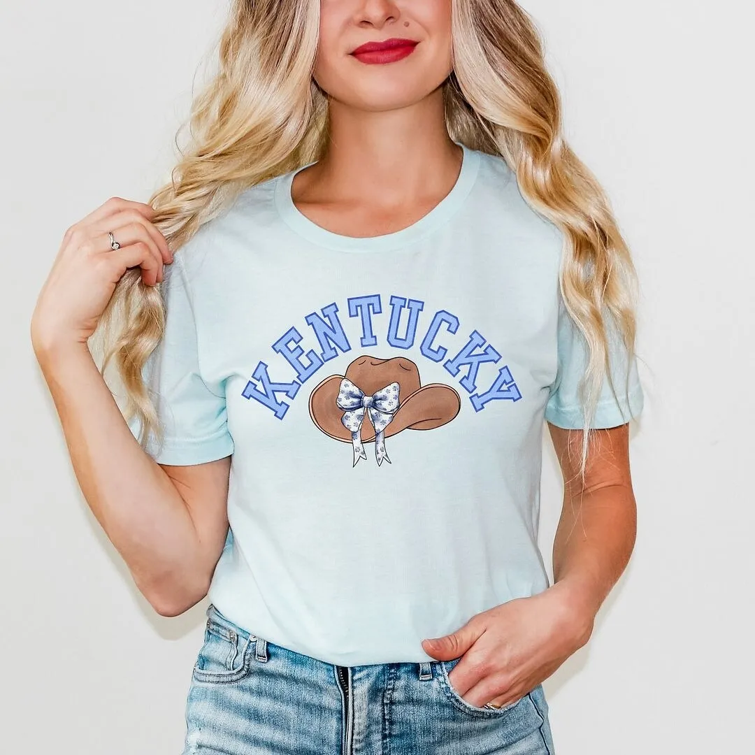 Kentucky Hat With Bow Short Sleeve Crewnneck Tee sold by Zulily product image thumbnail 3