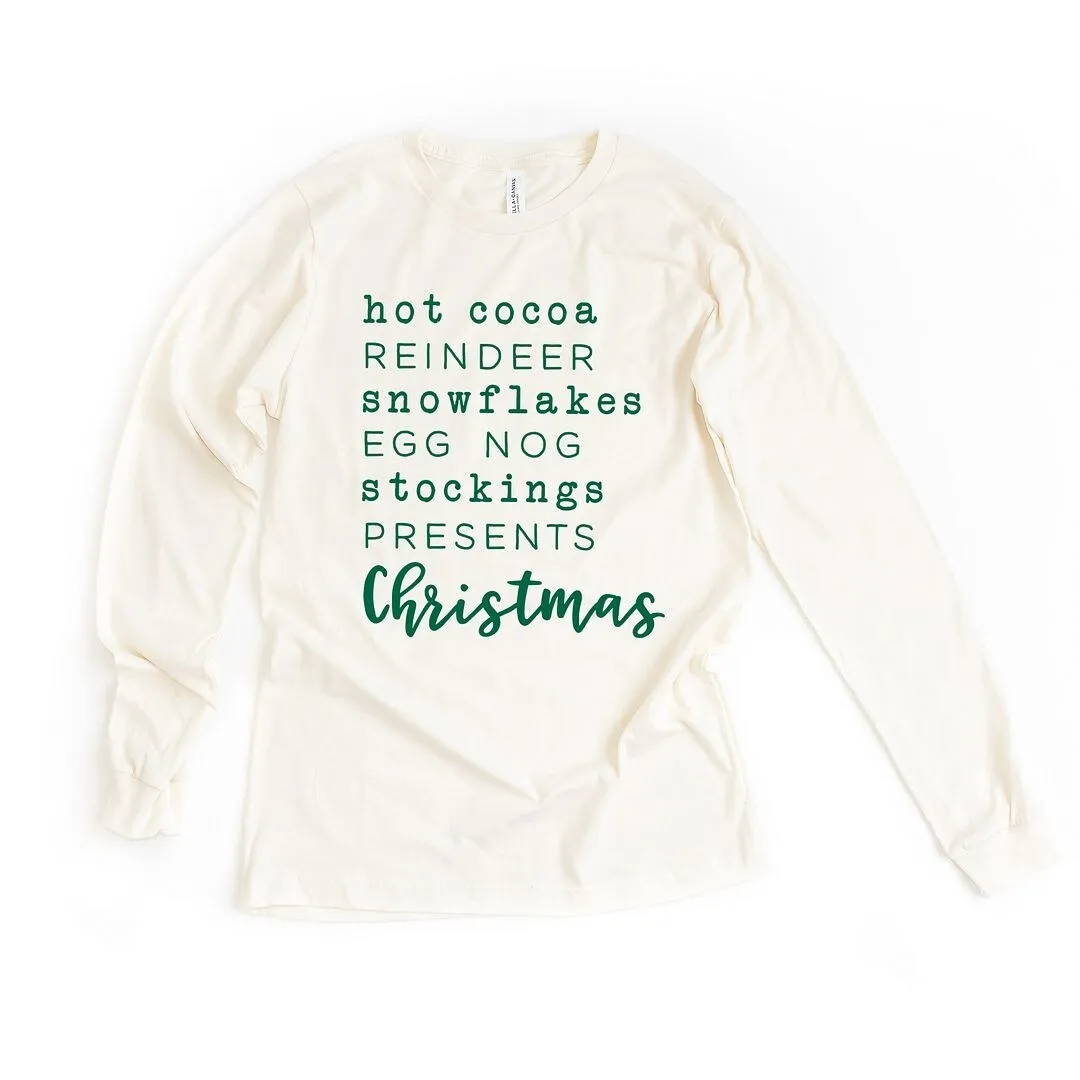 Christmas Words Long Sleeve Tee sold by Zulily product image thumbnail 2