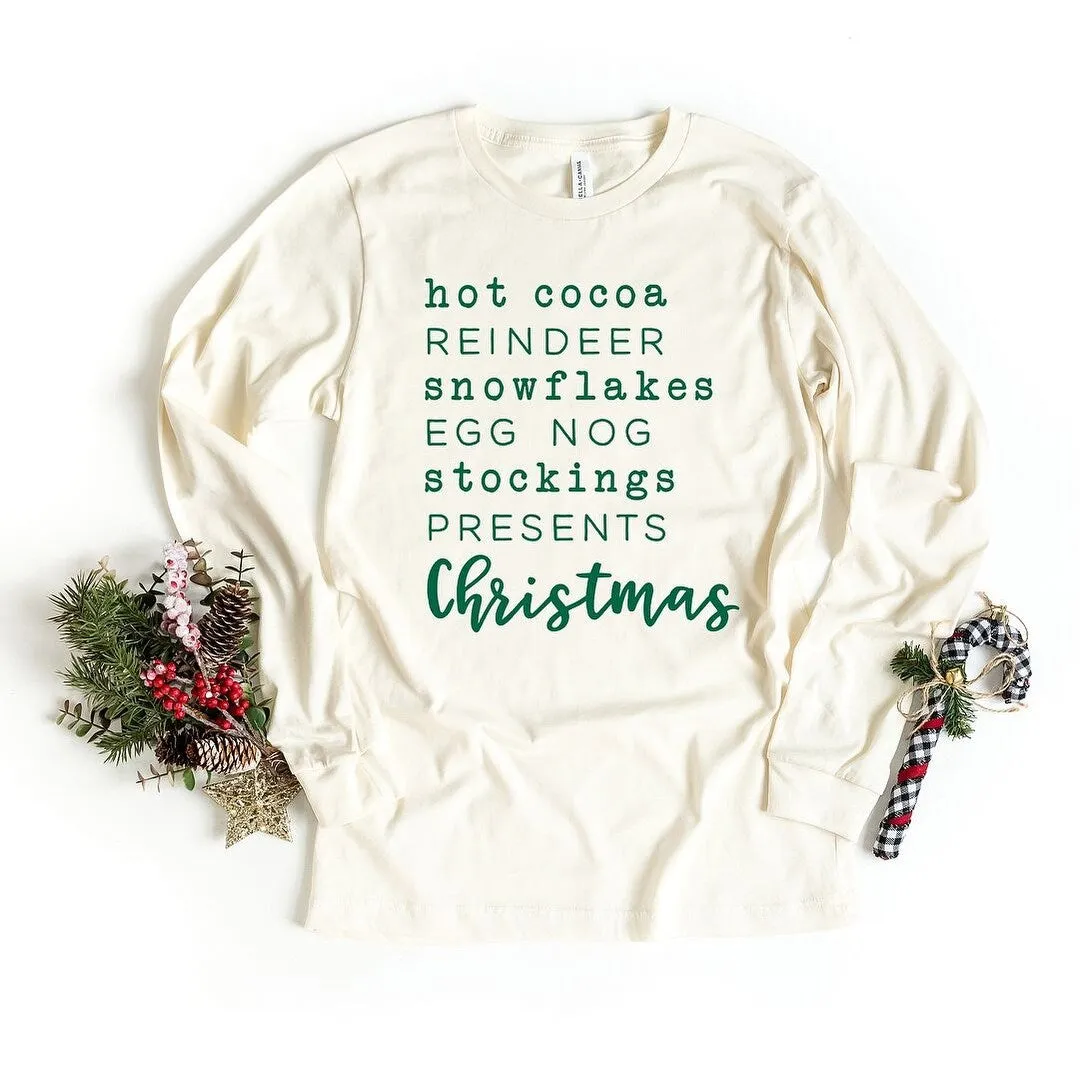 Christmas Words Long Sleeve Tee sold by Zulily