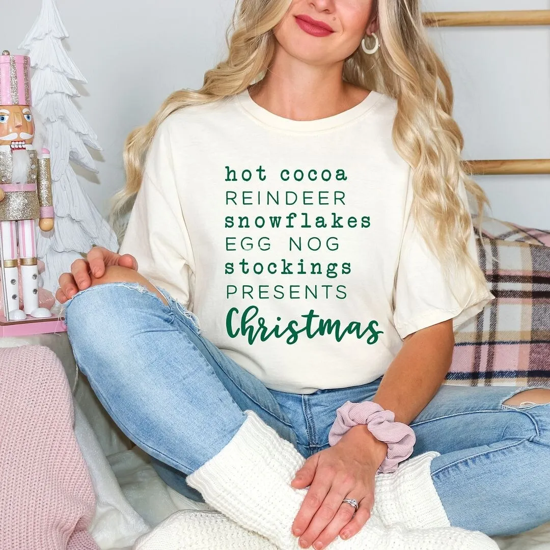 Christmas Words Garment Dyed Tee sold by Zulily product image thumbnail 3