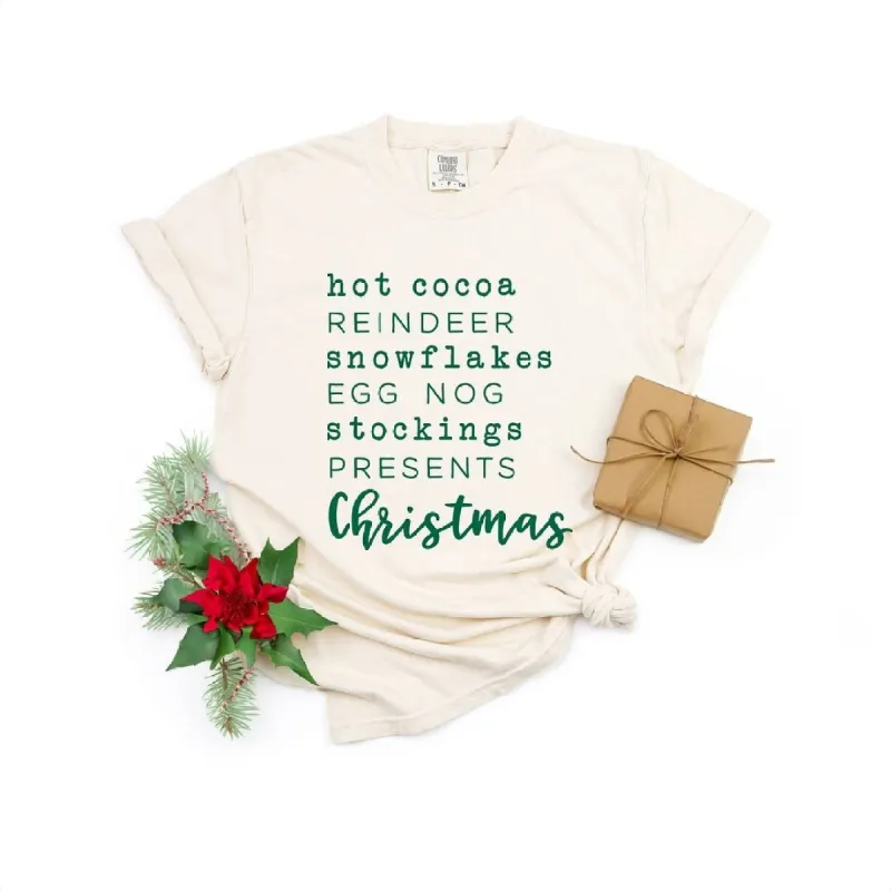 Christmas Words Garment Dyed Tee sold by Zulily