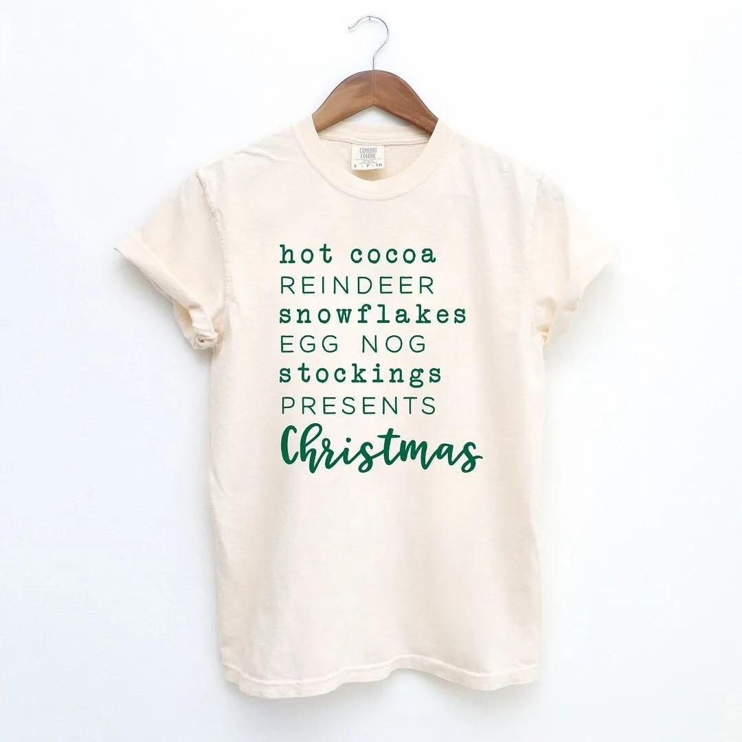 Christmas Words Garment Dyed Tee sold by Zulily product image thumbnail 2