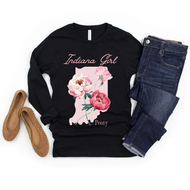 Indiana Girl Flower Long Sleeve Tee sold by Zulily