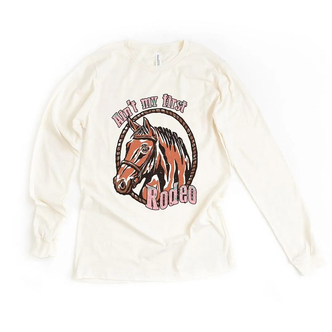 Ain't My First Rodeo Horse Long Sleeve Tee sold by Zulily product image thumbnail 2