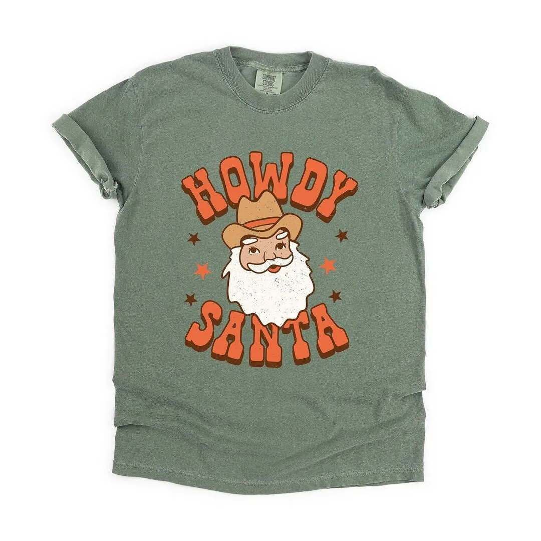 Retro Howdy Santa Garment Dyed Tee sold by Zulily product image thumbnail 2
